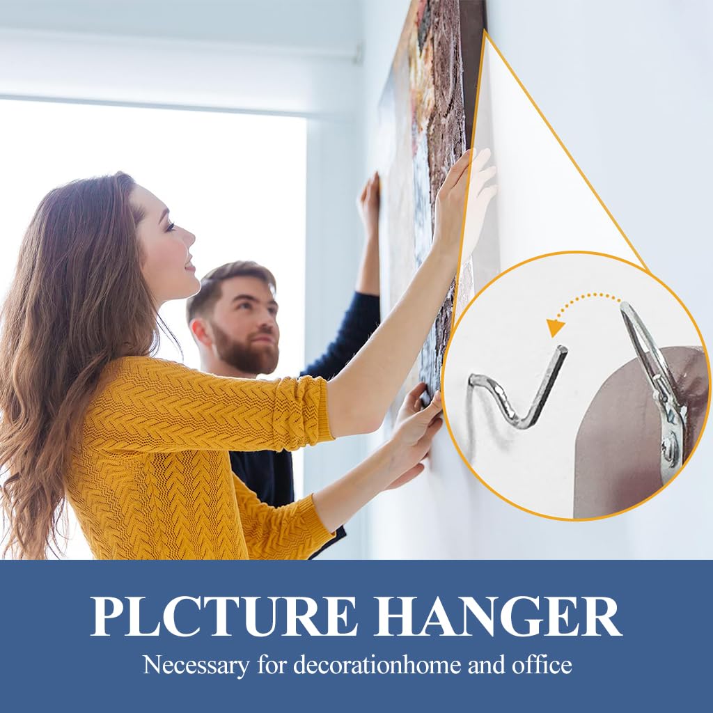 HASTHIP 20Pcs Wall Anchor Hooks Stainless Steel Curved Drywall Hanging Hooks Rat Tail Hanging Hook Entry Doorway Wall Hooks Multipurpose Wall Hooks for Hanging Picture, Flower Planter, Keys, Hats HASTHIP 20Pcs Wall Anchor Hooks Stainless Steel Curved Drywall Hanging Hooks Rat Tail Hanging Hook Entry Doorway Wall Hooks Multipurpose Wall Hooks for Hanging Picture, Flower Planter, Keys, Hats